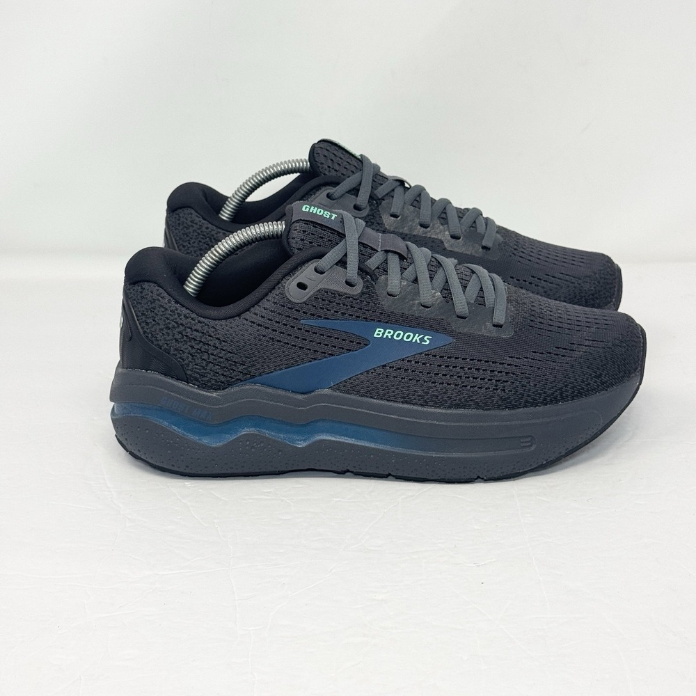 Brooks Ghost Max 2 Mens Running Walking Shoes Size 7.5 Wide 2E 1104312E081 Black